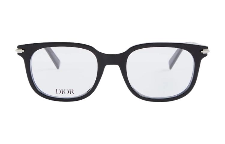 DIOR Unisex Black Full-Rim Acetate Irregular Optical Glasses Frame DIORBLACKSUITO S6I -1000 圖 3