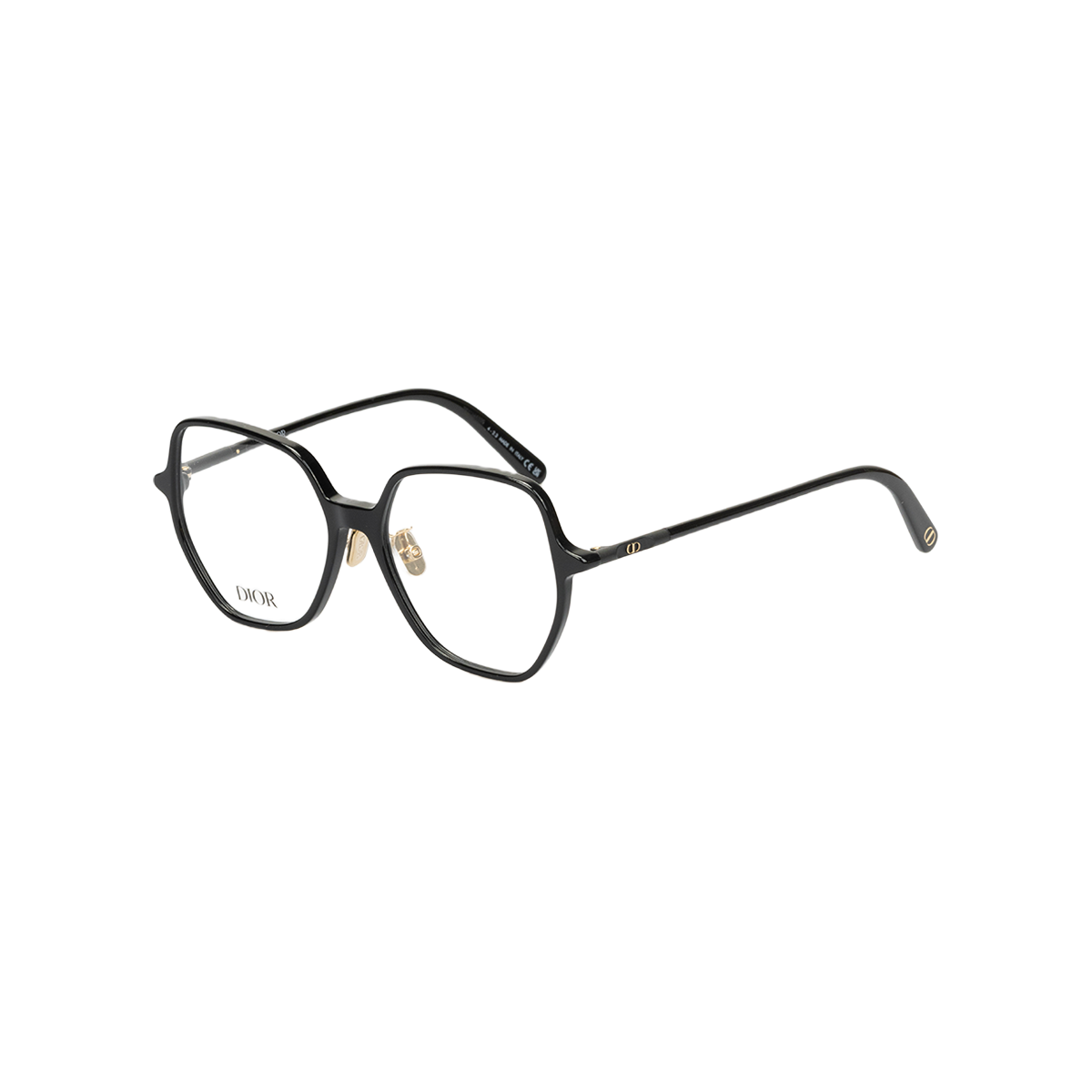 Order DIOR Unisex Black Irregular Optical Glasses Acetate Frame Stylish Design S8F-1100