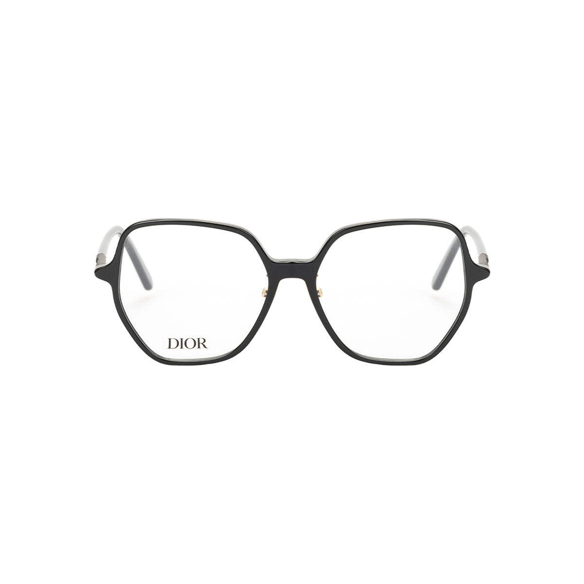 Lookbook DIOR Unisex Black Irregular Optical Glasses Acetate Frame Stylish Design S8F-1100