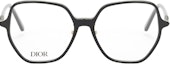 Lookbook DIOR Unisex Black Irregular Optical Glasses Acetate Frame Stylish Design S8F-1100