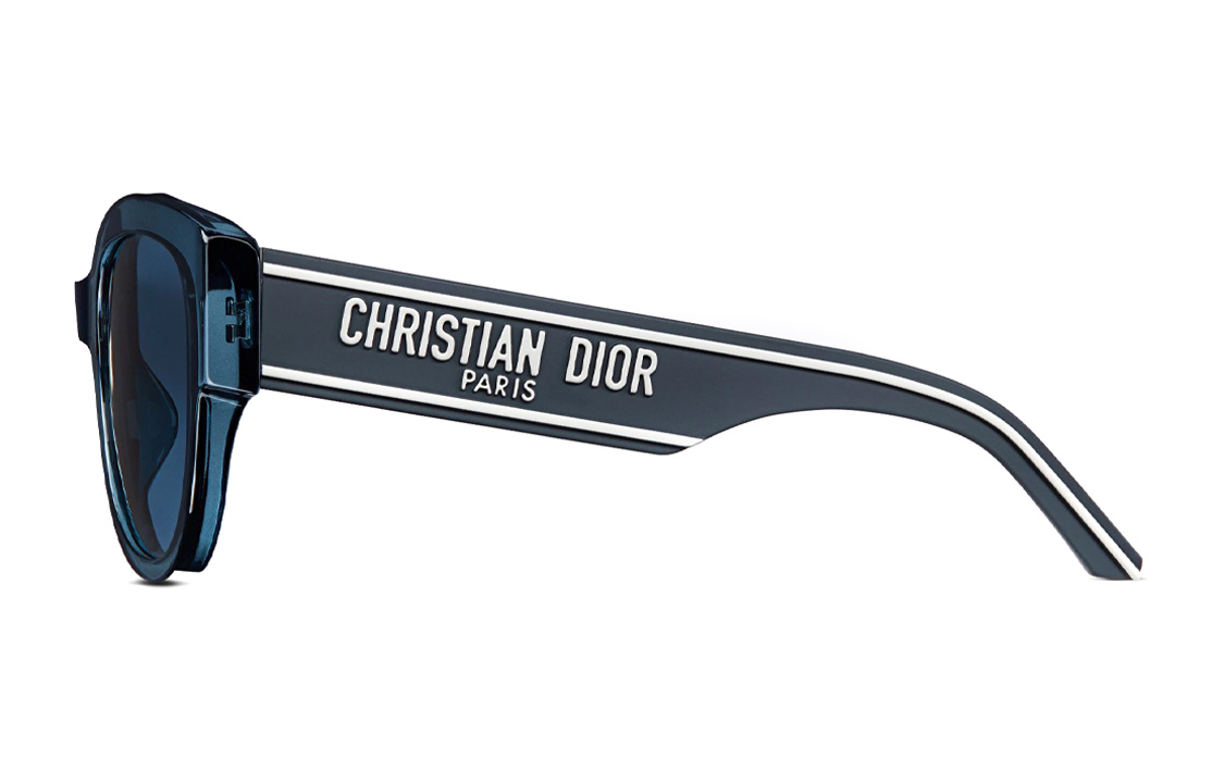 Shop DIOR 男女通用蝴蝶太陽眼鏡附字母標誌鏡腳裝飾 WLDRBUXR-30B0