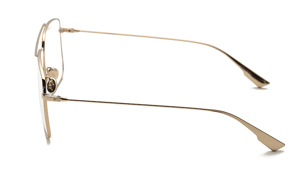 Dior Unisex Gold Metallic Optical Glasses Frame DIORSTELLAIREO3-J5G 圖 4