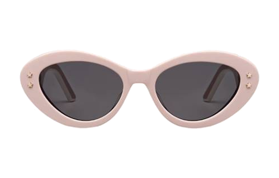 Lookbook DIOR男女款不规则外框字母设计太阳镜-粉色 DIORPACIFICB1U40A0