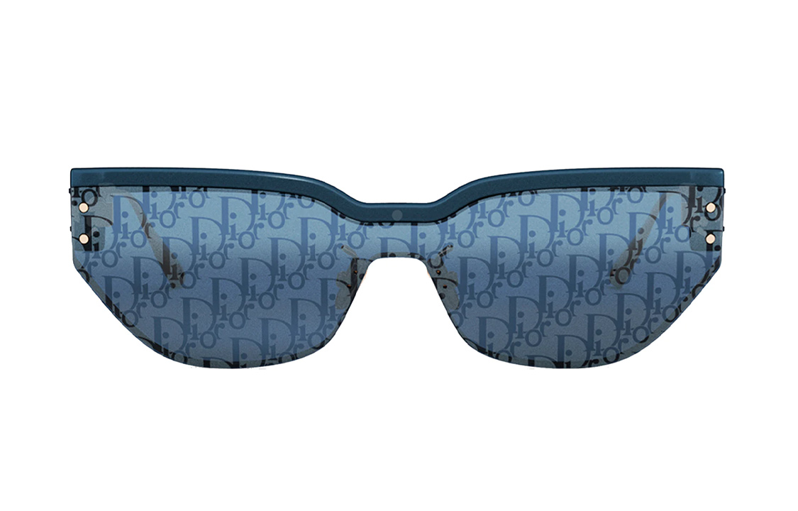 Lookbook Dior Unisex Trendy Irregular Blue Sunglasses with Metal and Acetate Frame DIORCLUBM3U30b8