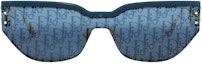 Lookbook Dior Unisex Trendy Irregular Blue Sunglasses with Metal and Acetate Frame DIORCLUBM3U30b8