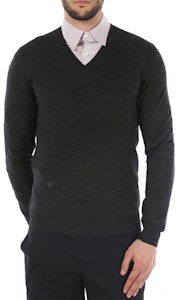 ディオール Vネック ビー刺繍 ウールセーター ディープグレー 003M600B-T532-840 Lookbook ディオール Vネック ビー刺繍 ウールセーター ディープグレー 003M600B-T532-840