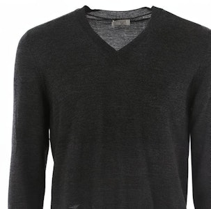 ディオール Vネック ビー刺繍 ウールセーター ディープグレー 003M600B-T532-840 Details for ディオール Vネック ビー刺繍 ウールセーター ディープグレー 003M600B-T532-840