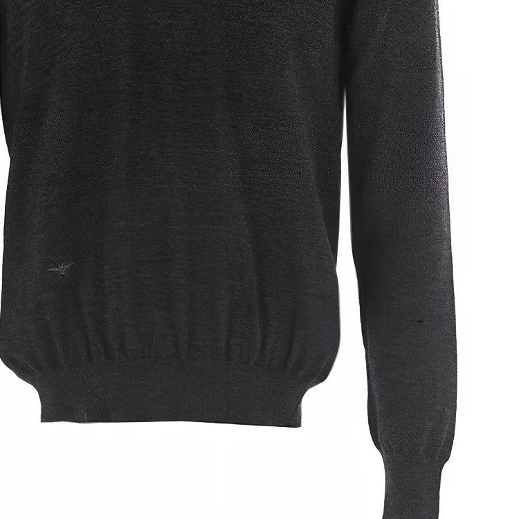 Sizing DIOR Sweater V-Neck Wool Bordir Lebah Abu Tua 003M600B-T532-840