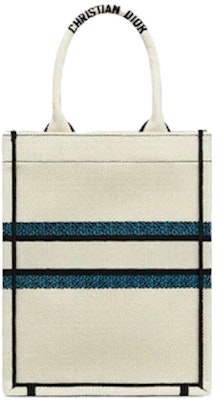 Dior Vertical Book Tote Lucky Star Embroidery White Multicolor Order Dior Vertical Book Tote Lucky Star Embroidery White Multicolor