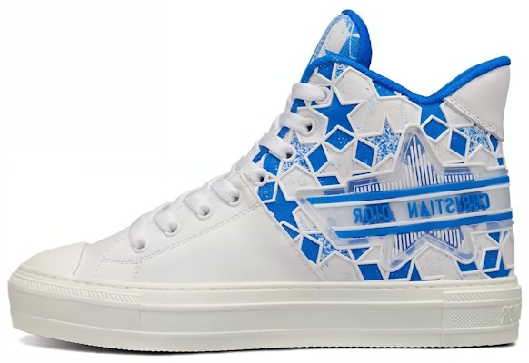 迪奥 女士 Walk'N'Dior 星星白蓝色 Etoile 图案 运动鞋 KCK330FCC_S60W Buy 迪奥 女士 Walk'N'Dior 星星白蓝色 Etoile 图案 运动鞋 KCK330FCC_S60W