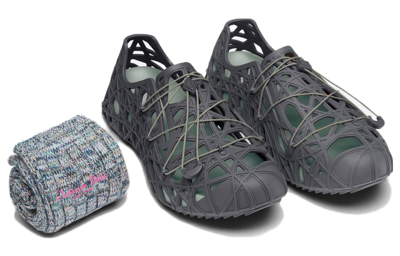 Dior Warp Sandal Anthracite Gray Cosmo Rubber 圖 2