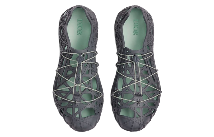 Dior Warp Sandal Anthracite Gray Cosmo Rubber 圖 4