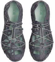 Shop Dior Warp Sandal Anthracite Gray Cosmo Rubber 3SA124ZUK_H866
