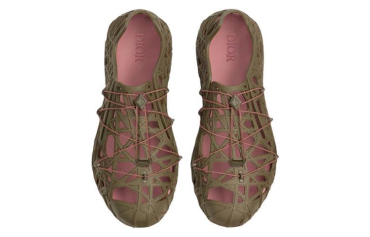 Dior Warp Sandal Khaki Cosmo Rubber 圖 4