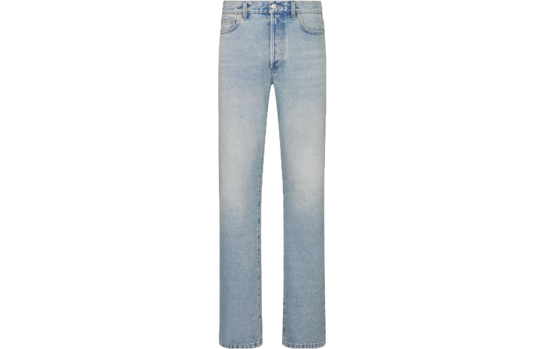 Order DIOR Jeans Rectos Hombre Azul Claro Lavados de Tiro Medio. 313D004K360X-C510