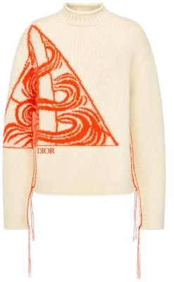 DIOR Sweater Putih Longgar Crewneck dengan Bordir Logo. 393M668CT613C083 Buy DIOR Sweater Putih Longgar Crewneck dengan Bordir Logo. 393M668CT613C083