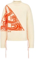 DIOR Sweater Putih Longgar Crewneck dengan Bordir Logo. 393M668CT613C083 Order DIOR Sweater Putih Longgar Crewneck dengan Bordir Logo. 393M668CT613C083