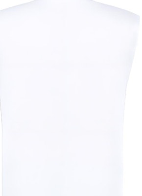 DIOR White Vest with Solid Color Embroidered Logo. 383J641B081-7C070 Sizing DIOR White Vest with Solid Color Embroidered Logo. 383J641B081-7C070