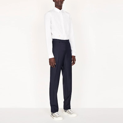 ディオール ホワイト ビー刺繍 長袖シャツ 733C554B2088-C081 Shop ディオール ホワイト ビー刺繍 長袖シャツ 733C554B2088-C081