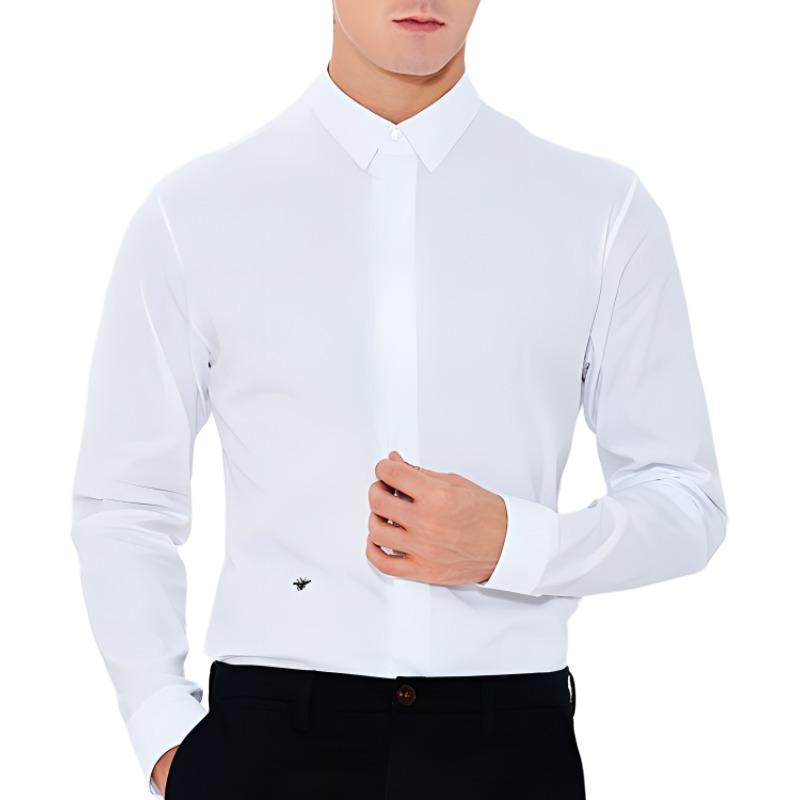 Purchase 迪奥白色蜜蜂刺绣长袖休闲衬衫 433C529B1581-C089