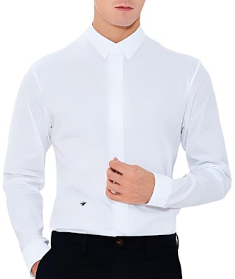 迪奥白色蜜蜂刺绣长袖休闲衬衫 433C529B1581-C089 Purchase 迪奥白色蜜蜂刺绣长袖休闲衬衫 433C529B1581-C089