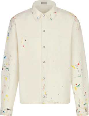 DIOR 白色棉质牛仔印花长袖衬衫 033D491BY997-C070 Buy DIOR 白色棉质牛仔印花长袖衬衫 033D491BY997-C070