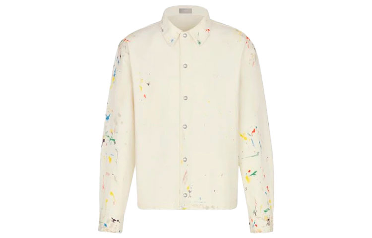 Order DIOR 白色棉质牛仔印花长袖衬衫 033D491BY997-C070