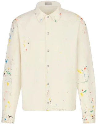 DIOR 白色棉质牛仔印花长袖衬衫 033D491BY997-C070 Order DIOR 白色棉质牛仔印花长袖衬衫 033D491BY997-C070