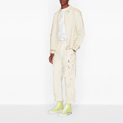 DIOR 白色棉质牛仔印花长袖衬衫 033D491BY997-C070 Shop DIOR 白色棉质牛仔印花长袖衬衫 033D491BY997-C070