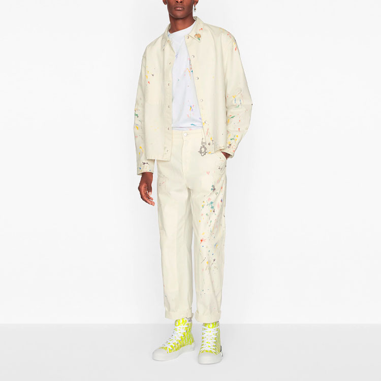 Purchase DIOR 白色棉质牛仔印花长袖衬衫 033D491BY997-C070