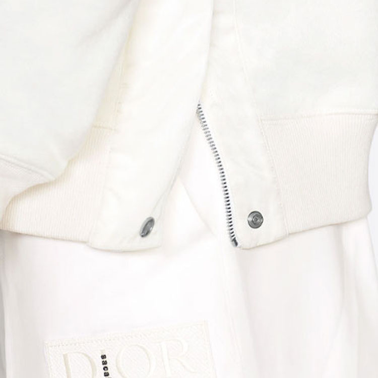 Sizing ディオール ホワイト ロゴパッチ付きクルーネック スウェットシャツ. 213J643A0687-C080