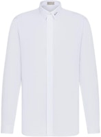 DIOR White Embroidered Collar Long Sleeve Shirt 463C541W6680-C089 DIOR White Embroidered Collar Long Sleeve Shirt 463C541W6680-C089