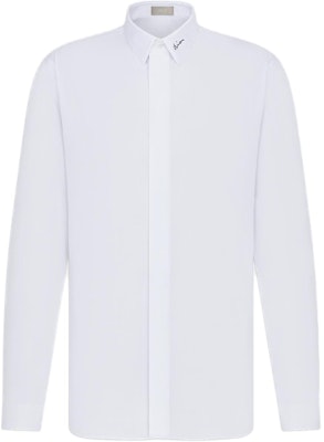DIOR 白色刺绣领长袖衬衫 463C541W6680-C089 Buy DIOR 白色刺绣领长袖衬衫 463C541W6680-C089