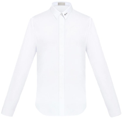 DIOR 白色刺绣领长袖衬衫 463C541W6680-C089 Order DIOR 白色刺绣领长袖衬衫 463C541W6680-C089