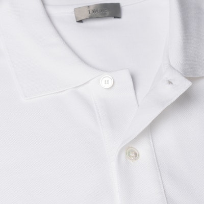 Dior White Embroidered Logo Polo Shirt - New Collection 013J800A0373-C080 Sizing Dior White Embroidered Logo Polo Shirt - New Collection 013J800A0373-C080