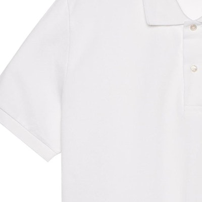 Dior White Embroidered Logo Polo Shirt - New Collection 013J800A0373-C080 1