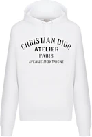 Dior White Letter Print Oversized Casual Hoodie for Men 043J646A0531-C088 Dior White Letter Print Oversized Casual Hoodie for Men 043J646A0531-C088