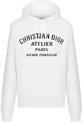 Dior男士白色字母印花宽松休闲连帽衫 043J646A0531-C088 Buy Dior男士白色字母印花宽松休闲连帽衫 043J646A0531-C088
