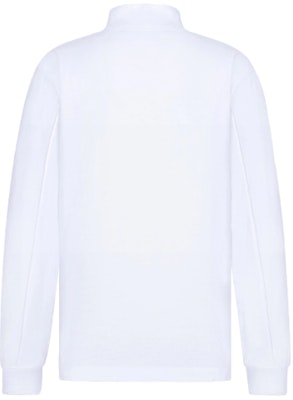 ディオール ホワイト 長袖 Tシャツ ソリッドカラー ロゴプリント入り. 213J649B0554-C001 Lookbook ディオール ホワイト 長袖 Tシャツ ソリッドカラー ロゴプリント入り. 213J649B0554-C001