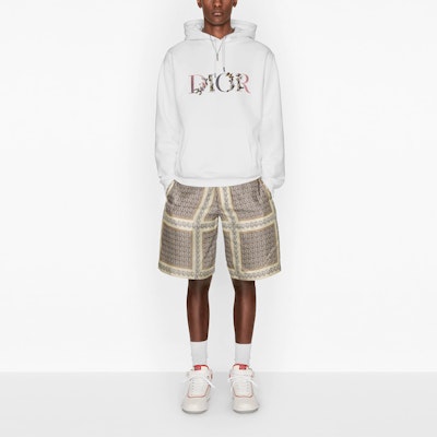 ディオール ホワイト 刺繍ロゴ入りルーズフィットフーディ 113J688A0531-C084 Shop ディオール ホワイト 刺繍ロゴ入りルーズフィットフーディ 113J688A0531-C084