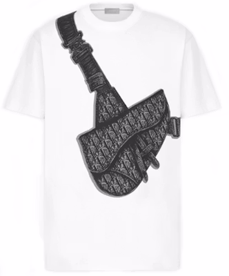 DIOR Kaos Katun Rajut Ketat Motif Saddle Putih 943J605N0554-C088 Buy DIOR Kaos Katun Rajut Ketat Motif Saddle Putih 943J605N0554-C088