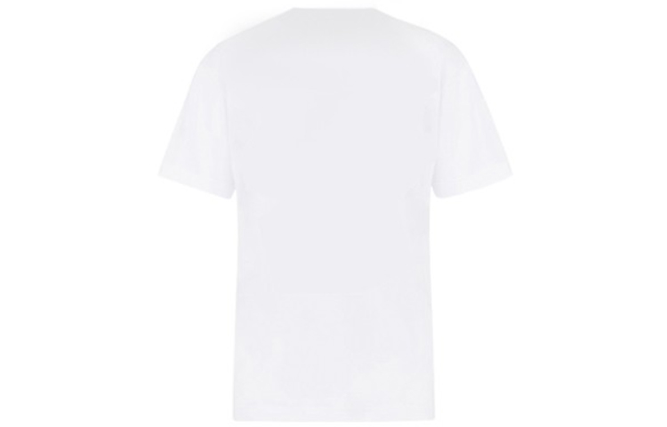 Lookbook DIOR Putih Sakura Dinosaur Cetakan Crewneck T-Shirt - Ketibaan Baru 933J602B0533-085