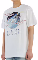 Purchase DIOR 白色櫻花恐龍印花圓領T恤 新品上市 933J602B0533-085