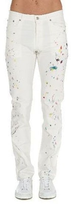디올 화이트 슬림핏 아트 프린트 버튼 장식 청바지 013D001BY997-C070 Details for 디올 화이트 슬림핏 아트 프린트 버튼 장식 청바지 013D001BY997-C070