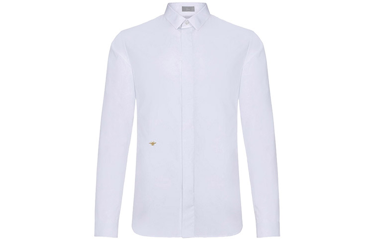 DIOR White Solid Color Long Sleeve Shirt 733C554B2088-081 圖 2