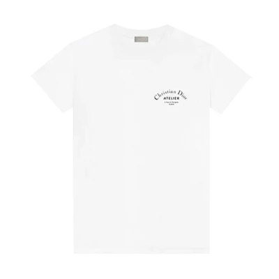 DIOR White T-Shirt with Logo Print 863J621I0533-C089