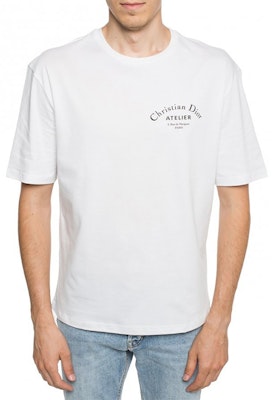 DIOR 白色印花標誌短袖T恤 863J621I0533-C089 Details for DIOR 白色印花標誌短袖T恤 863J621I0533-C089