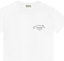 DIOR Baju-T Putih dengan Cetakan Logo 863J621I0533-C089 Cheap DIOR Baju-T Putih dengan Cetakan Logo 863J621I0533-C089
