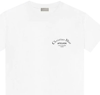 DIOR 白色印花標誌短袖T恤 863J621I0533-C089 Cheap DIOR 白色印花標誌短袖T恤 863J621I0533-C089