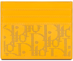Dior World Tour Card Holder Oblique Galaxy Yellow Dior World Tour Card Holder Oblique Galaxy Yellow